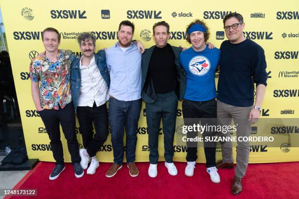 Canadian producer Fraser Ash, Canadian filmmaker Jared Raab, producer and writer Matthew Miller, US actor Glenn Howerton, Canadian actor and director...