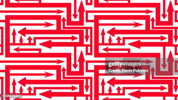 simple seamless illustration - arrows, directions and pointers. - chevron background pattern stock illustrations