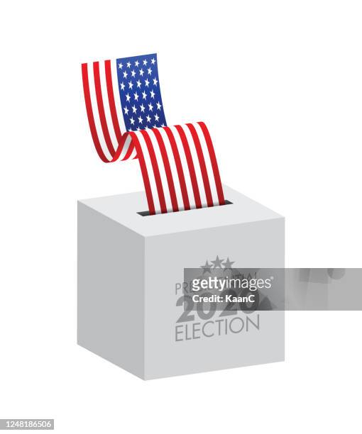 united states of america presidential election 2020. vector stock illustration - american flag pin stock illustrations