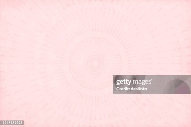 pastell pfirsich gefärbt gepunktet kreisförmigeund gestreifte design grunge-effekt strukturierten hintergrund - girly wallpapers stock-grafiken, -clipart, -cartoons und -symbole