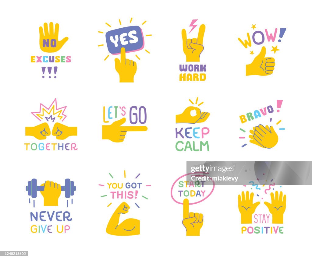 Citations inspirantes avec des gestes de la main