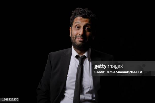 Actor Adeel Akhtar photographed for BAFTA on April 22, 2017 in London, England.