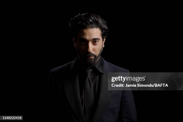 Actor Ray Panthaki photographed for BAFTA on April 22, 2017 in London, England.