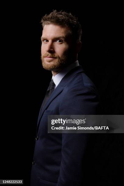 Actor Joel Dommett photographed for BAFTA on April 22, 2017 in London, England.