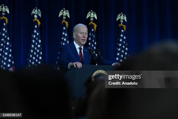 President Joe Biden delivers remarks on his efforts to reduce gun violence in nationwide, at Boys and Girls Club of West San Gabriel Valley in...