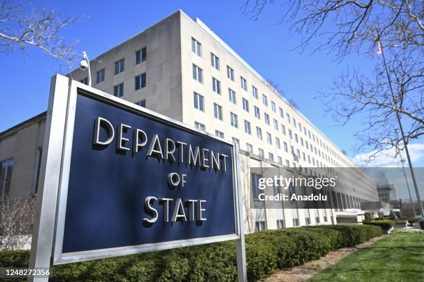 United States Department of State building is seen in Washington D.C., United States on March 14, 2023.