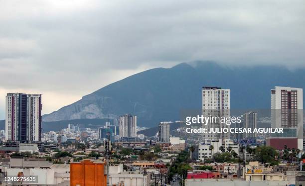 General view of the city of Monterrey, Nuevo Leon State, northeastern Mexico, taken on March 13, 2023. - Monterrey has positioned itself as one of...
