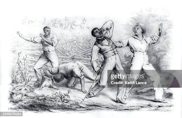 effects of the fugitive slave law (1850) - abolitionism anti slavery movement stock illustrations