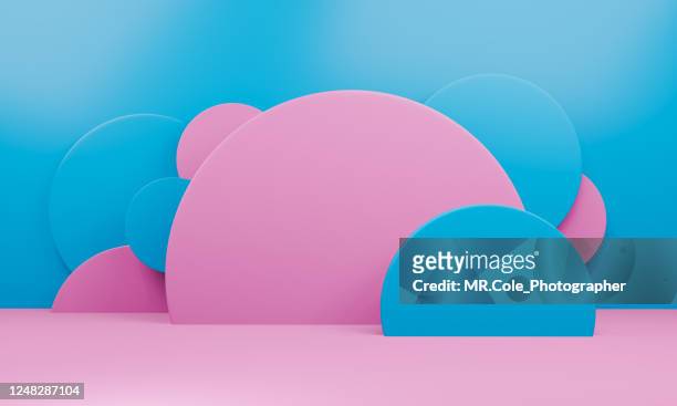 modern 3d abstract background platform for product presentation - sports round stock pictures, royalty-free photos & images