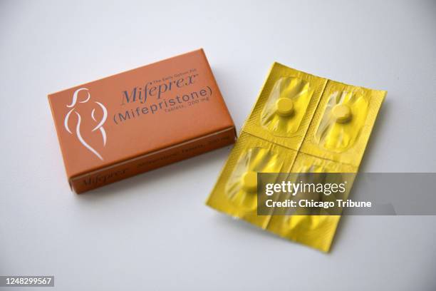 In this 2018 photo, mifepristone and misoprostol pills are provided at a Carafem clinic for medication abortions in Skokie, Illinois.