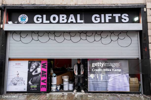 Closed down retail space being cleared out on Oxford Street on 9th March 2023 in London, United Kingdom. Things have been difficult for small...