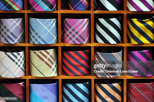 mens neckties - krawatte stock-fotos und bilder