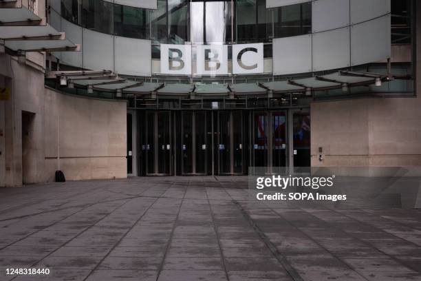 General view of BBC Broadcasting House in London.