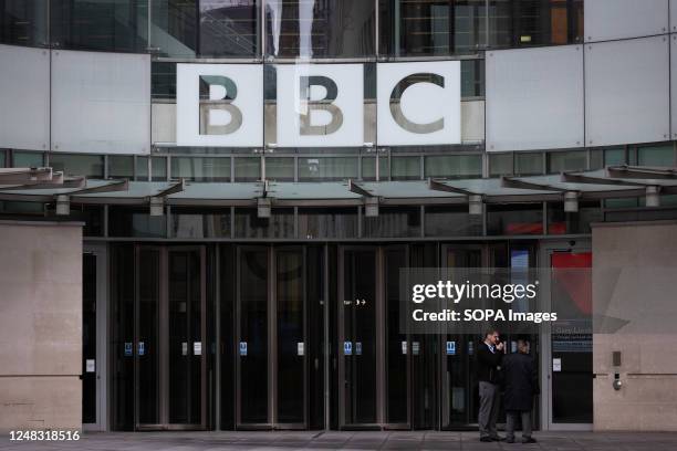 General view of BBC Broadcasting House in London.