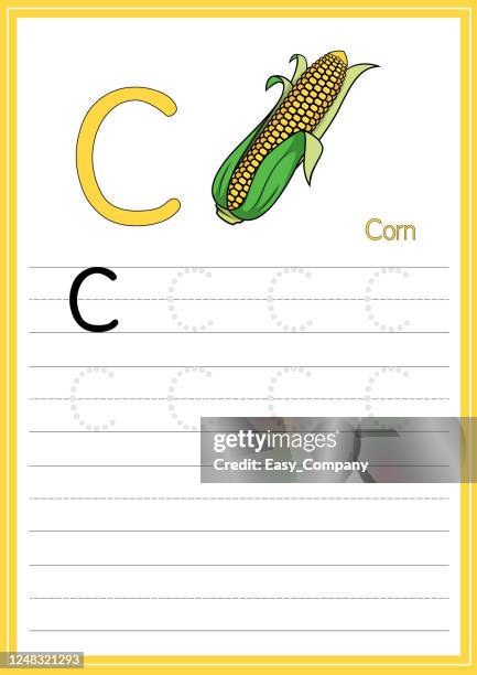 Corn Name Leteers 554 Corn Graphic High Res Illustrations - Getty Images