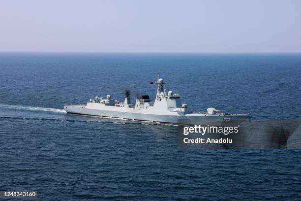 Iranian, Chinese and Russian naval forces, start a joint military exercise for 5 days at Indian Ocean on March 15, 2023.