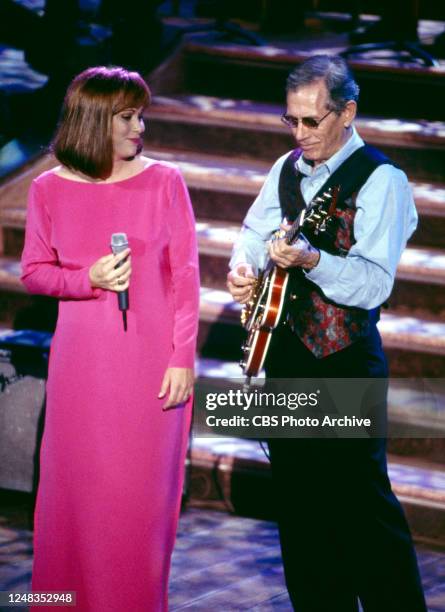 The Roots of Country: Nashville Celebrates the Ryman, a CBS television special, originally aired June 25, 1994. Pictured from left is Suzy Bogguss...