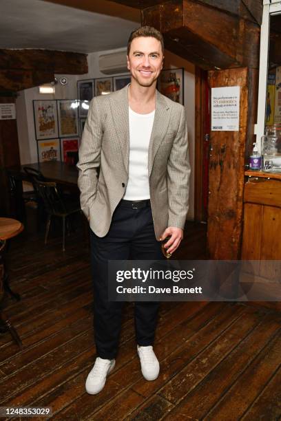 Cast member Richard Fleeshman attends the press night after party for "Marjorie Prime" at Menier Chocolate Factory on March 15, 2023 in London,...