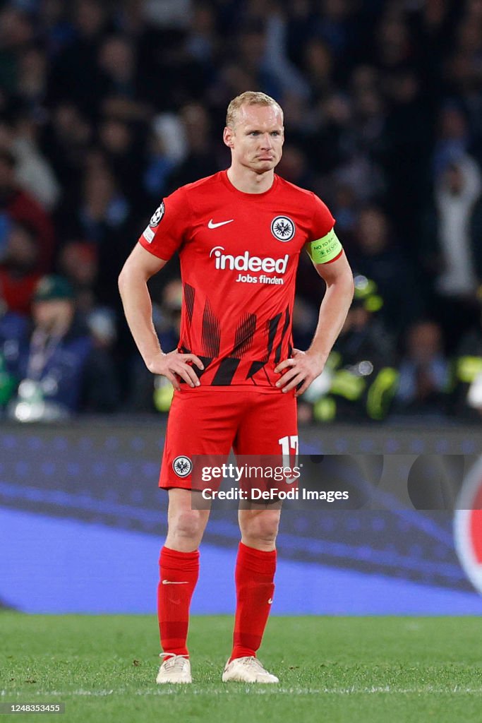 Sebastian Rode Sebastian Rode of Eintracht Frankfurt looks dejected during the UEFA ...