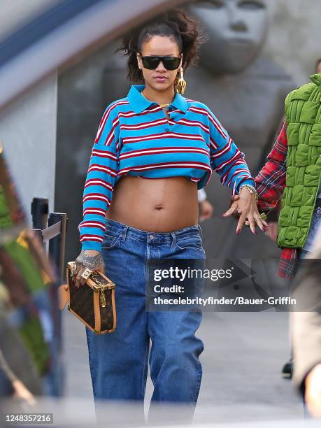 Rihanna is seen on March 15, 2023 in Los Angeles, California.