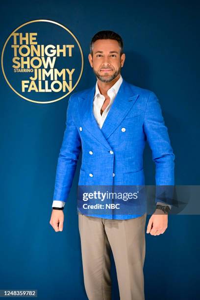 Episode 1815 -- Pictured: Actor Zachary Levi poses backstage on Wednesday, March 15, 2023 --