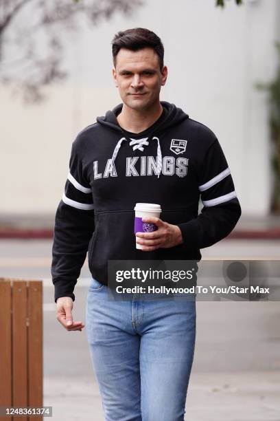 Kash Hovey is seen on March 15, 2023 in Los Angeles, California.