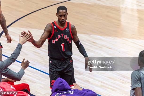 Will Barton of the Toronto Raptors during the Toronto Raptors v Denver Nuggets NBA regular season game at Scotiabank Arena in Toronto, on march 14,...