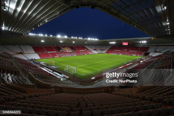 General View of The Stadium of Light during the Sky Bet Championship match between Sunderland and Sheffield United at the Stadium Of Light,...