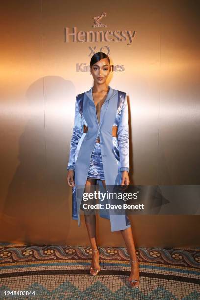 Jourdan Dunn attends the Hennessy X.O x Kim Jones collaboration global launch event on March 16, 2023 in London, England.