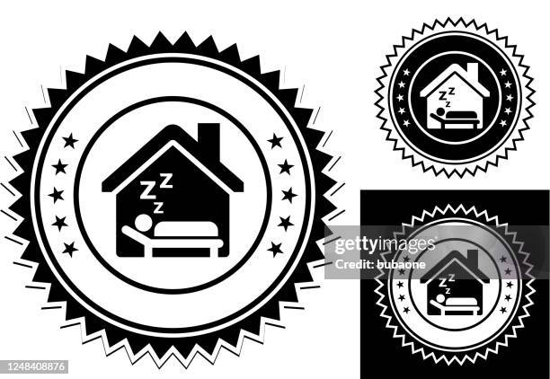 man sleeping at home icon - using multiple devices at home stock illustrations