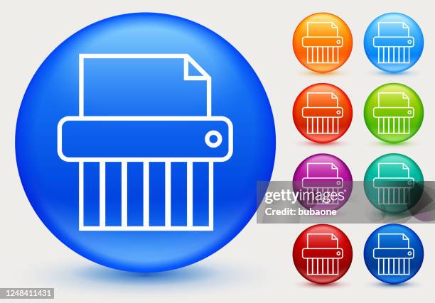 shredder icon - document shredding stock illustrations
