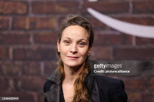 March 2023, Berlin: Jeanette Hain comes to the premiere of the series "Luden - Kings of the Reeperbahn" at the cinema in the Kulturbrauerei. Photo:...