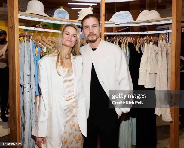 Susanne Holzweiler and Tobias Tjorstad at the Holzweiler x Fred Segal Pop-Up Cocktail held at Fred Segal on March 16, 2023 in West Hollywood,...