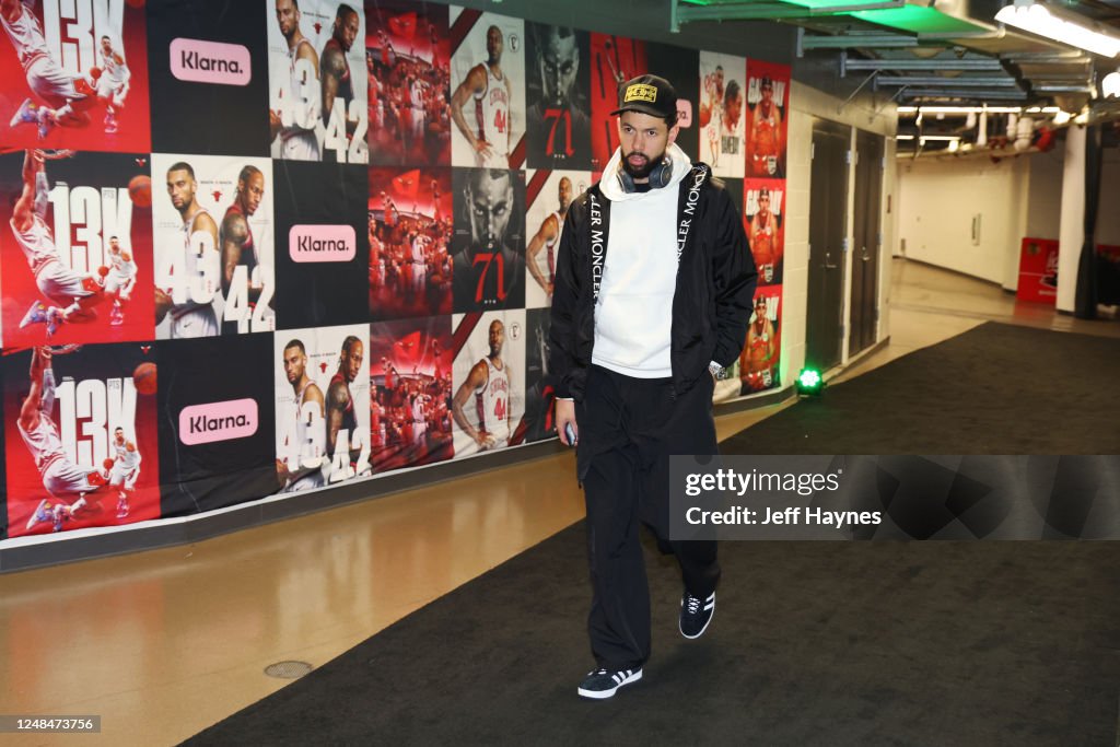 Austin Rivers Wolves Austin Rivers of the Minnesota Timberwolves arrives to the arena ...