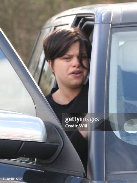 Jade Goody is seen shopping at Toy's 'R' Us on March 3, 2007 in Essex, England.