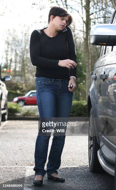 Jade Goody is seen shopping at Toy's 'R' Us on March 3, 2007 in Essex, England.