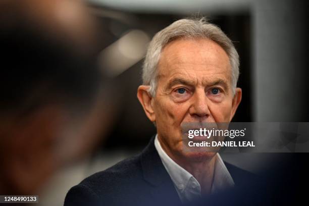 320 Former Prime Minister Tony Blair Interview Stock Photos, High-Res
