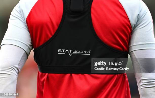 Dublin , Ireland - 17 March 2023; A general view of a STATSports vest during the SSE Airtricity Men's Premier Division match between Shamrock Rovers...