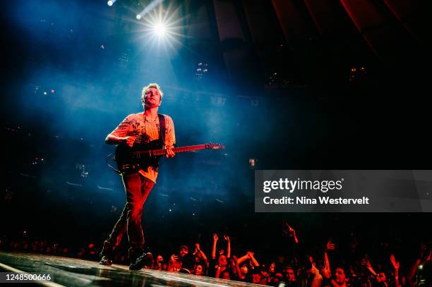 Matt Bellamy of Muse performs at the Muse Will of the People Tour 2023 held at Madison Square Garden on March 17, 2023 in New York City.