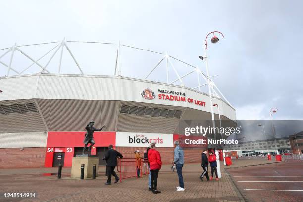 General View of the Stadium of Light during the Sky Bet Championship match between Sunderland and Luton Town at the Stadium Of Light, Sunderland on...