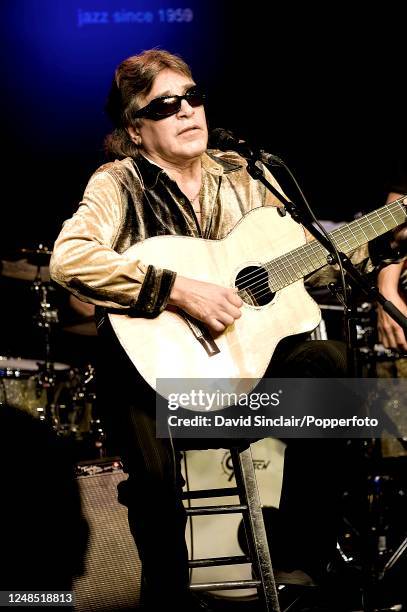 Puerto Rican singer and guitarist Jose Feliciano performs live on stage at Ronnie Scott's Jazz Club in Soho, London on 27th September 2010.