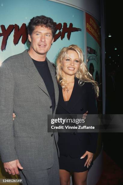 American actor and singer David Hasselhoff and Canadian actress Pamela Anderson attend the 32nd Annual National Association of Television Program...