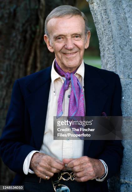 American dancer and actor Fred Astaire on the set of the film "The Purple Taxi", circa 1977.