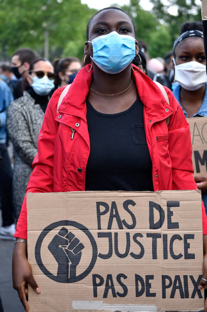 FRA: Rally In Support Of George Floyd And Against Police Violence