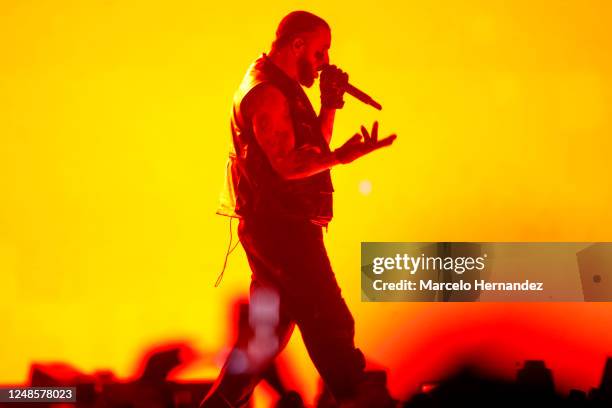 Drake performs during day two of Lollapalooza Chile 2023 on March 18, 2023 in Santiago, Chile.