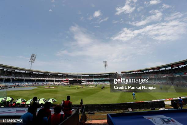 General view prior to the game two in the One Day International Series between India and Australia at Dr YS Rajasekhara Reddy ACA-VDCA Cricket...