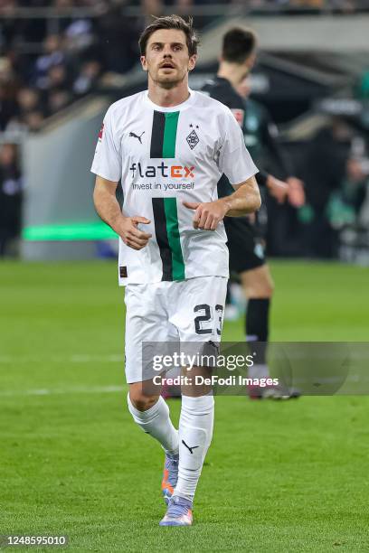 Jonas Hofmann of Borussia Moenchengladbach looks on during the Bundesliga match between Borussia Mönchengladbach and SV Werder Bremen at...