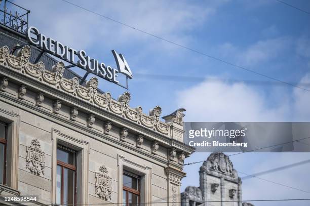 The Credit Suisse Group AG headquarters in Zurich, Switzerland, on Sunday, March 19, 2023. Swiss authorities plan to change the countrys laws to...