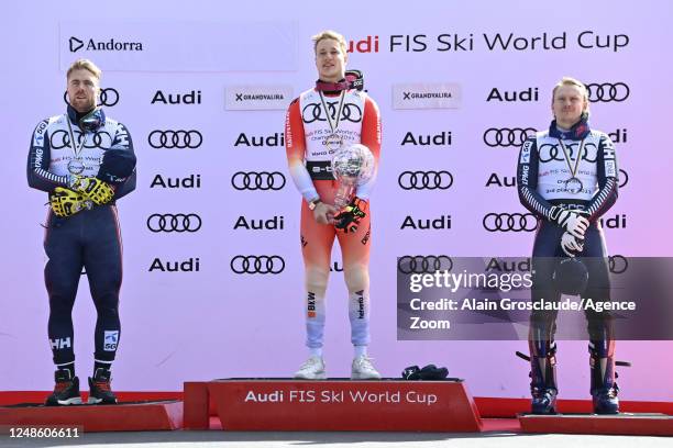 Aleksander Aamodt Kilde of Team Norway takes 2nd place in the overall standings, Marco Odermatt of Team Switzerland wins the globe in the overall...