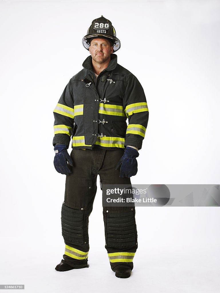 Fireman in Uniform